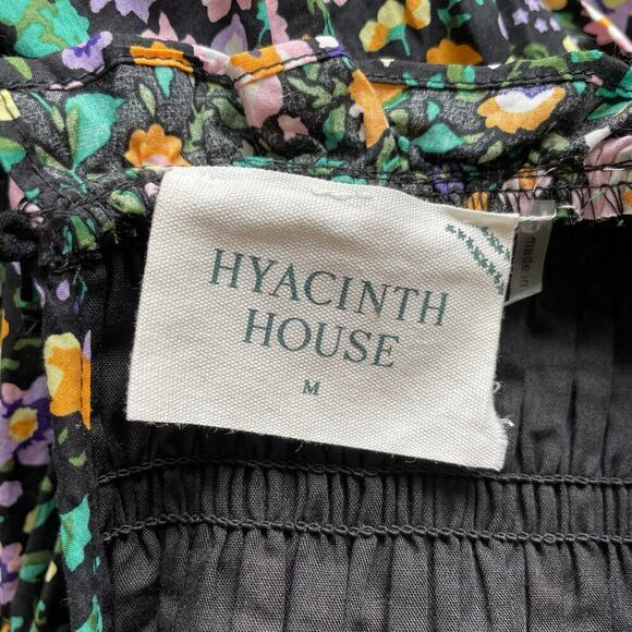 Hyacinth House by Tuckernuck Samantha Midi Dress Floral Smocked Size Medium NEW - Picture 9 of 11